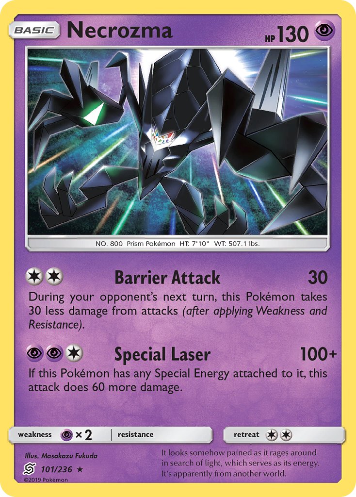 Necrozma (SM Unified Minds Cracked Ice Holo) (101/236) [Thème Deck Exclusivités] 