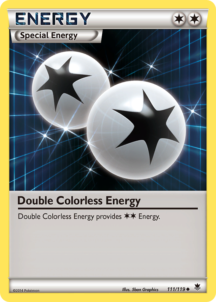 Double énergie incolore (111/119) [XY : Forces fantômes] 