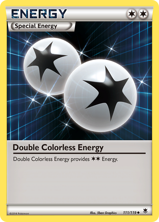 Double énergie incolore (111/119) [XY : Forces fantômes] 