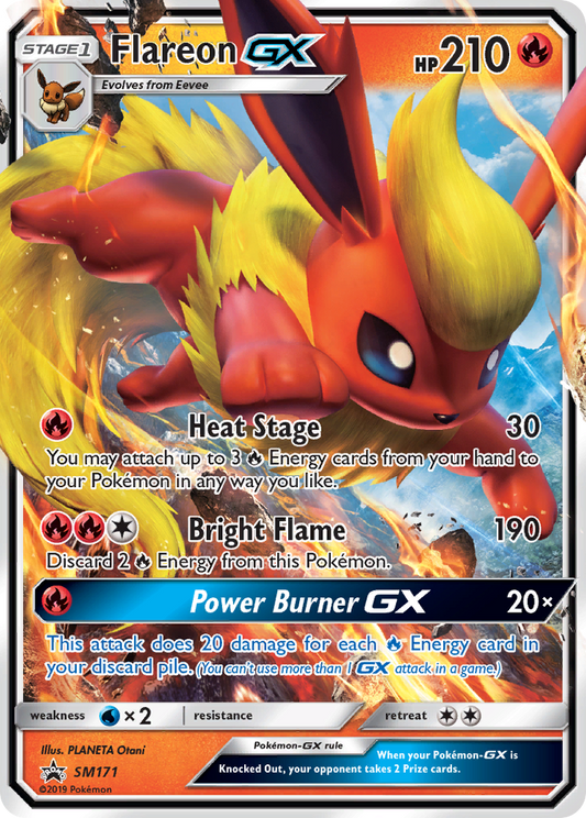 Flareon GX (SM171) [Promotions Soleil et Lune : Étoile noire] 