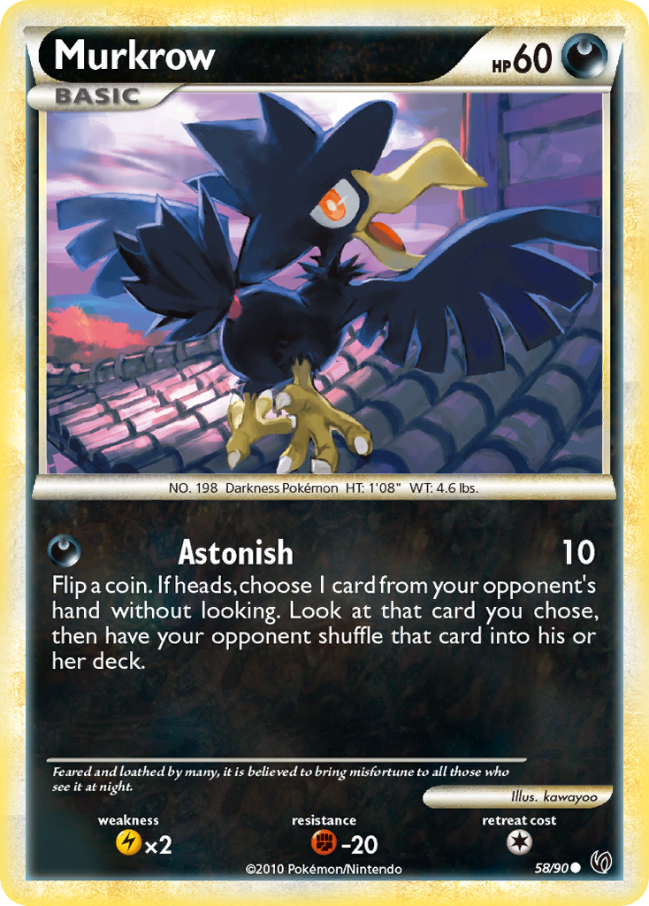 Murkrow (58/90) [HeartGold &amp; SoulSilver: Undaunted] 