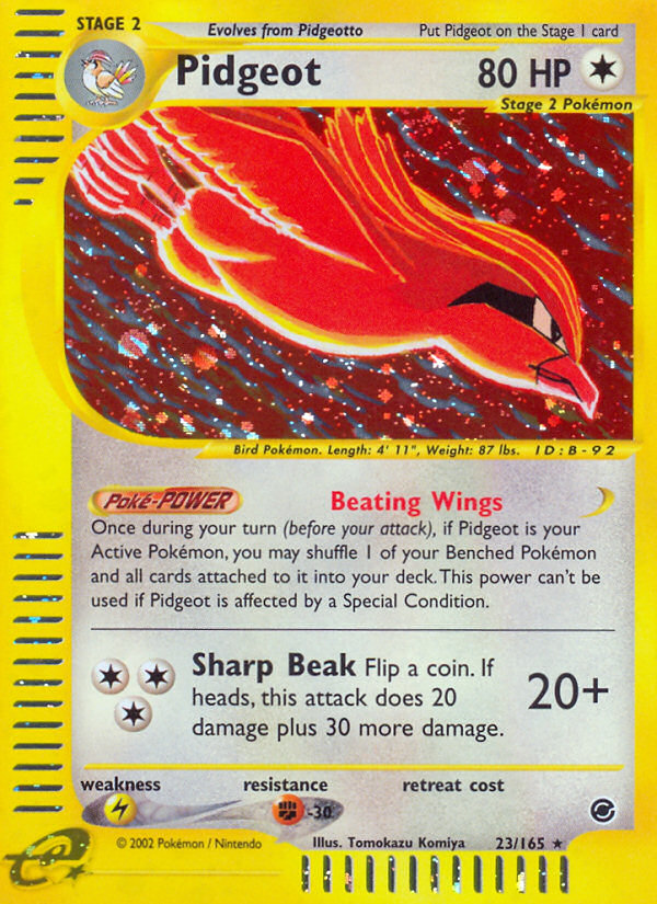 Pidgeot (23/165) [Expédition : Ensemble de base] 