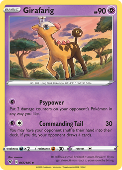 Girafarig (65) [Épée &amp; Bouclier : Tension vive] 