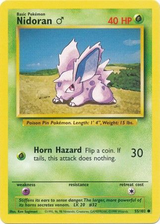 Nidoran (55/102) (Homme) [Ensemble de base illimité] 