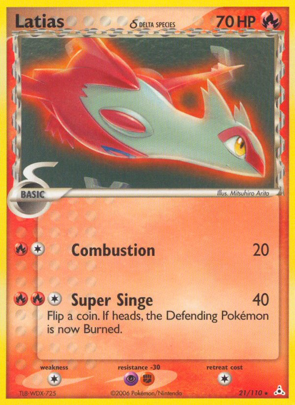 Latias (21/110) (Espèce Delta) [EX : Fantômes Holon] 