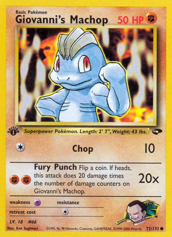 Giovanni's Machop (72/132) [Gym Challenge 1ère édition] 