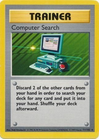 Computer Search (71/102) [Base Set Shadowless Unlimited]