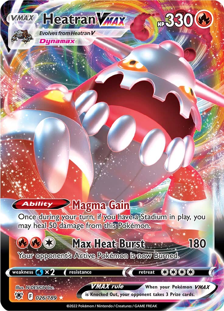 Heatran VMAX (026/189) [Épée et Bouclier : Radiance Astrale] 