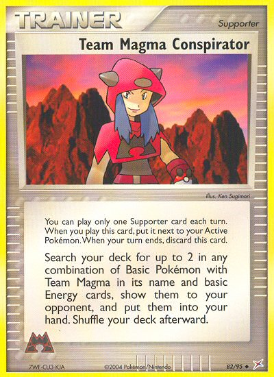 Team Magma Conspirator (82/95) [EX : Team Magma contre Team Aqua] 