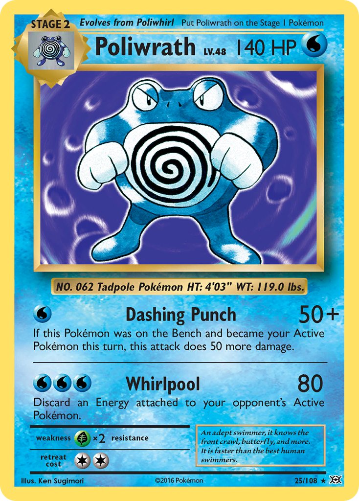 Poliwrath (XY Evolutions) (25/108) [Exclusivités du deck à thème] 