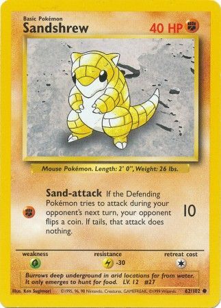 Sandshrew (62/102) [Ensemble de base] 