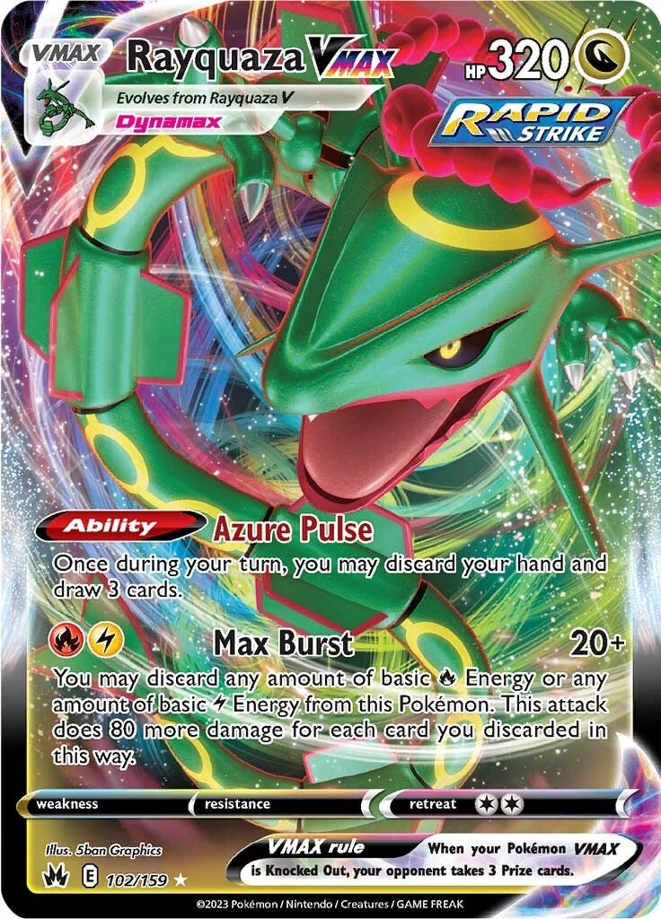 Rayquaza VMAX (102/159) (102) [Épée et Bouclier : Zénith de la Couronne] 