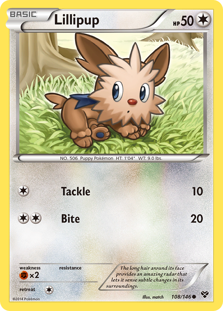 Lillipup (108/146) [XY : Ensemble de base] 