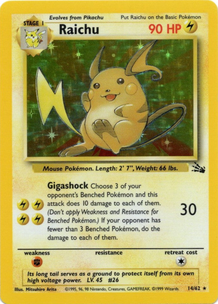 Raichu (14/62) [Fossiles illimités] 