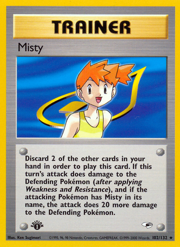 Misty (102/132) [Gym Heroes 1ère édition] 