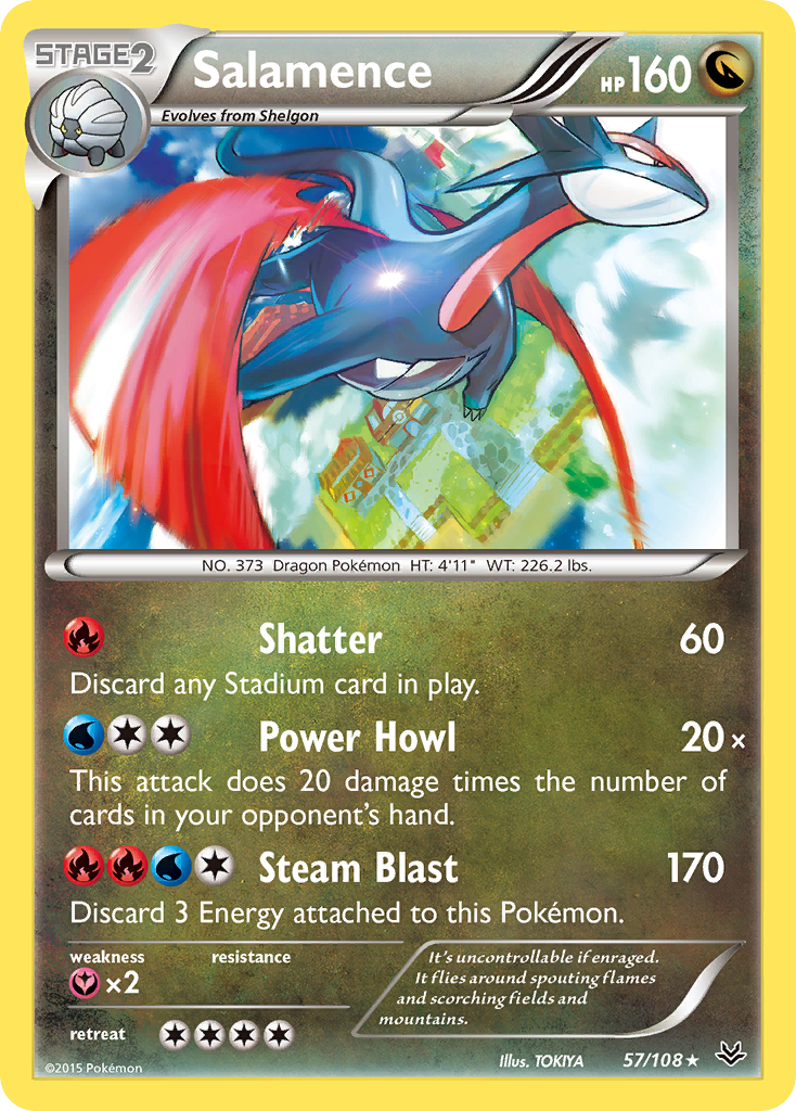 Salamence (57/108) [XY : Ciel rugissant] 
