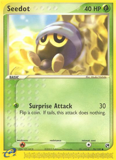 Seedot (76/100) [EX : Tempête de sable]