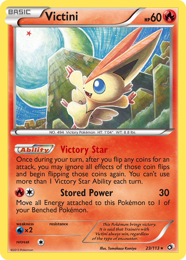 Victini (23/113) (Thème Deck Exclusif) [Black &amp; White: Legendary Treasures] 