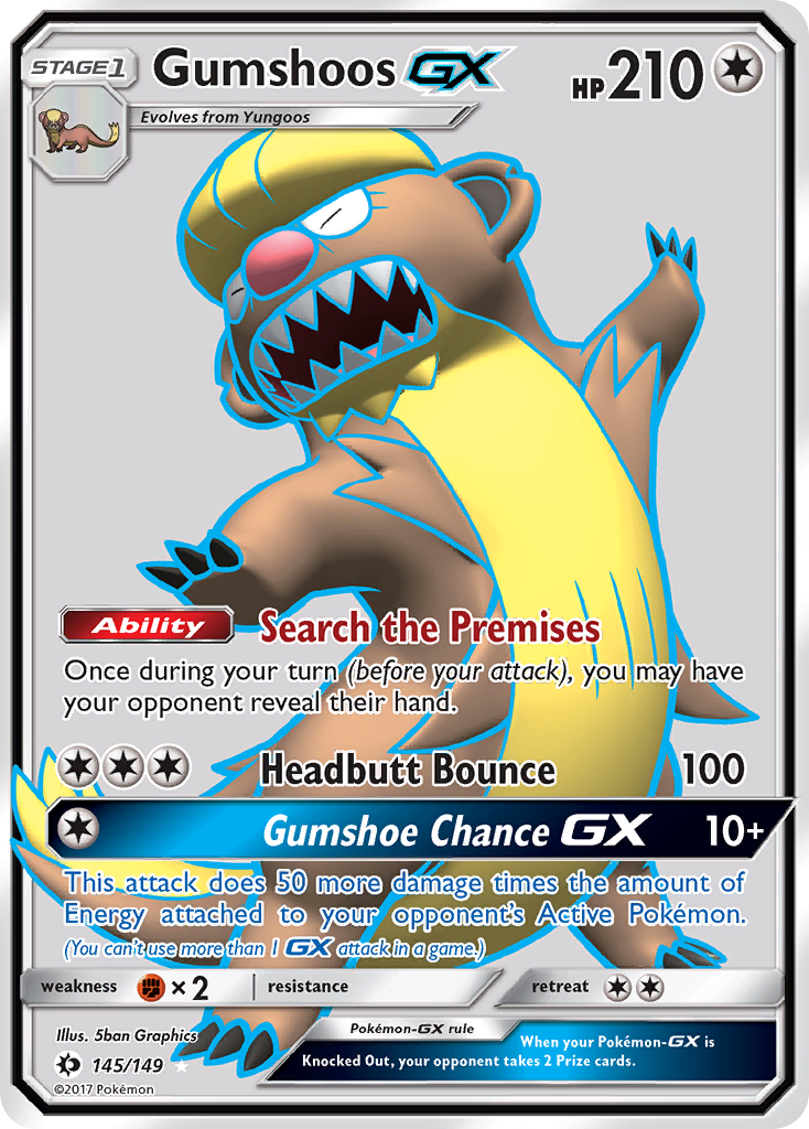 Gumshoos GX (145/149) [Soleil et Lune : Ensemble de base] 