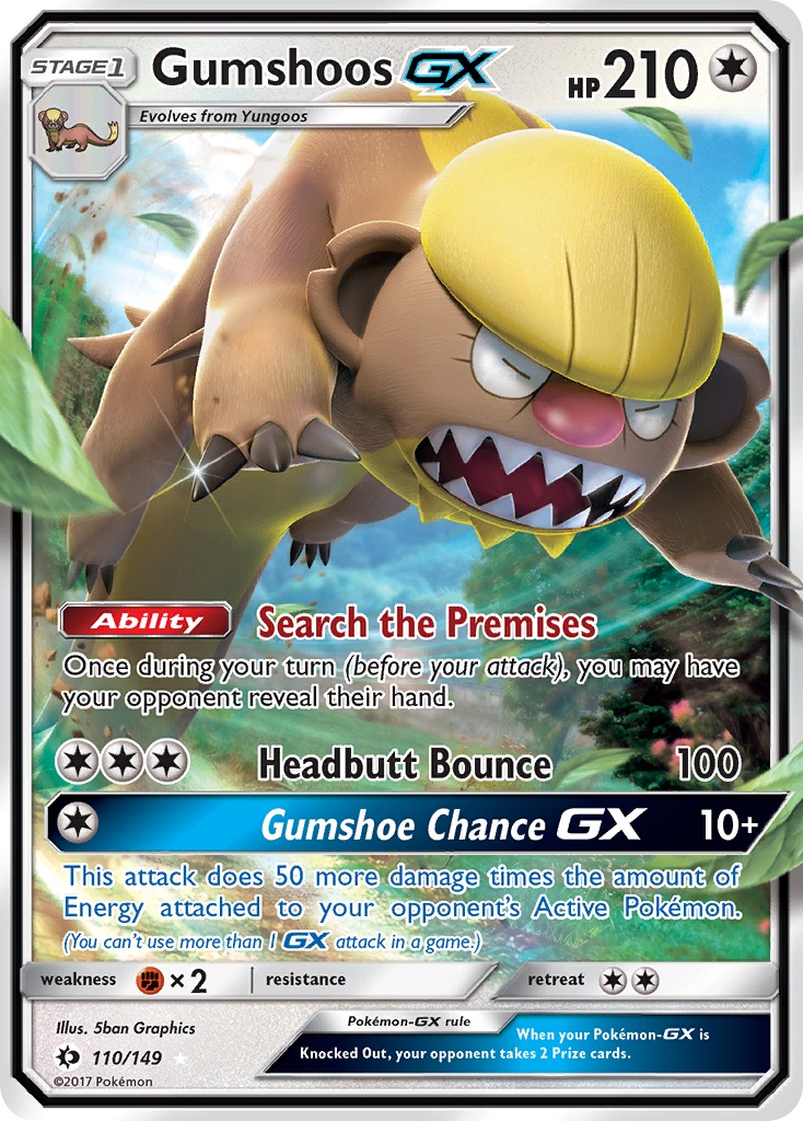Gumshoos GX (110/149) [Soleil et Lune : Ensemble de base] 