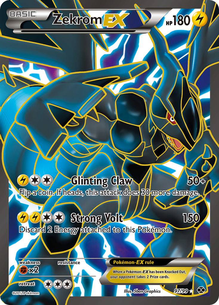 Zekrom EX (97/99) [Noir et Blanc : Prochaines Destinées] 