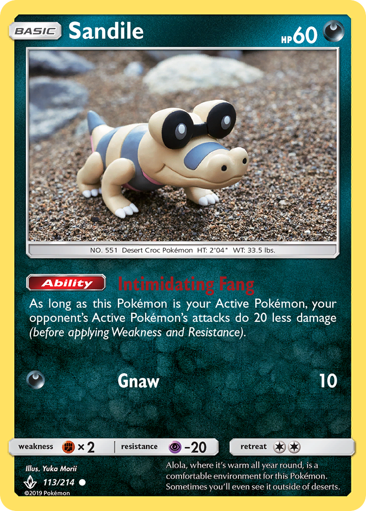 Sandile (113/214) [Sun & Moon: Unbroken Bonds][Yuka Morii]