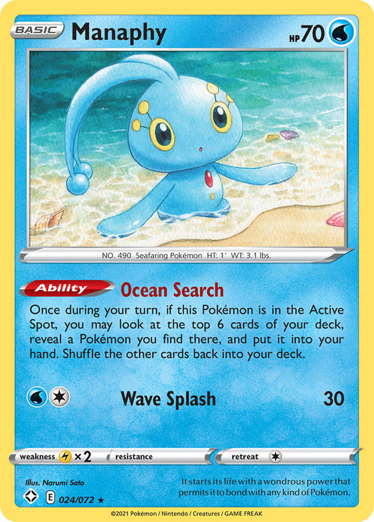 Manaphy (024/072) [Épée et Bouclier : Destins Brillants] 