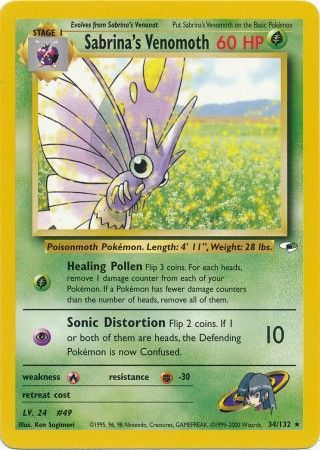 Venomoth de Sabrina (34/132) [Gym Heroes]