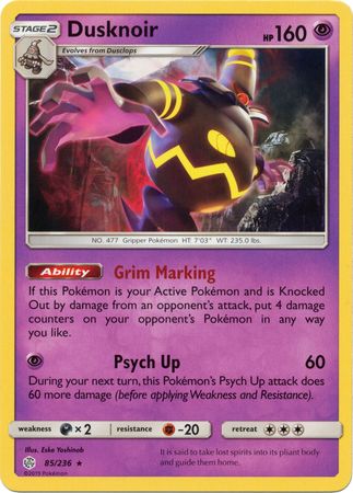 Dusknoir (85/236) (Thème Deck Exclusif) [Sun &amp; Moon: Cosmic Eclipse] 