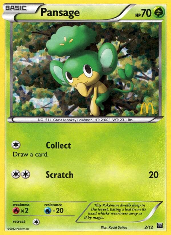 Pansage (2/12) [Promos McDonald's : Collection 2012] 