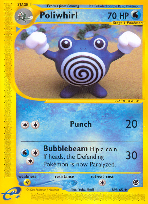 Poliwhirl (89/165) [Expedition: Base Set][Yuka Morii]