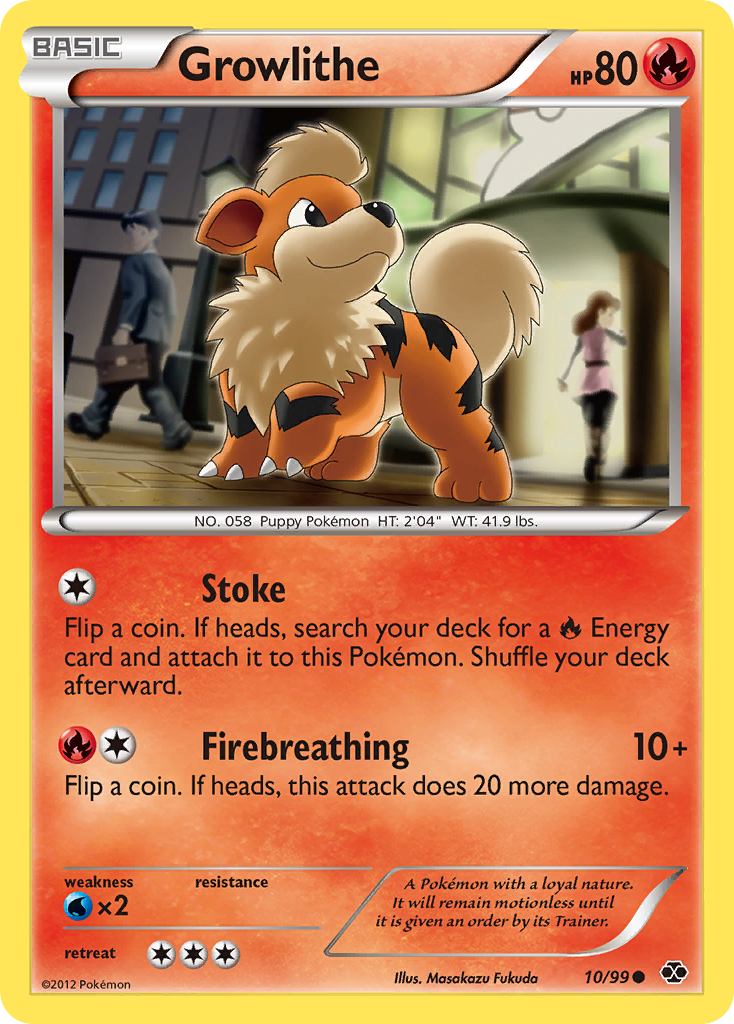 Growlithe (10/99) [Noir et Blanc : Prochaines Destinées] 