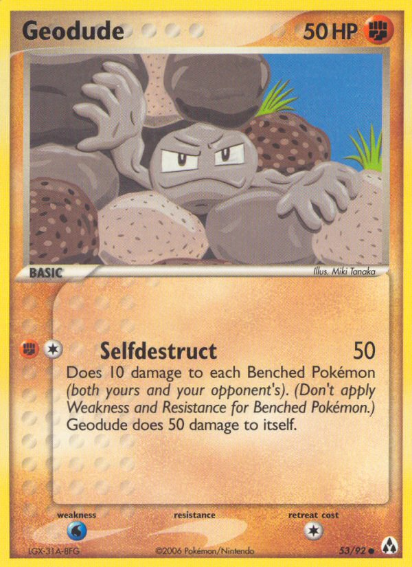 Geodude (53/92) [EX : Créateur de légendes] 