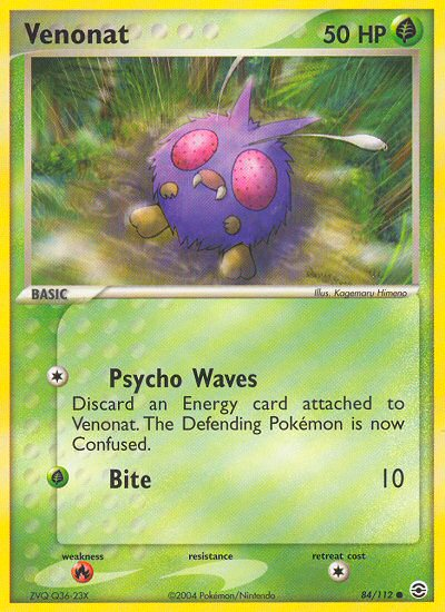 Venonat (84/112) [EX: FireRed &amp; LeafGreen] 