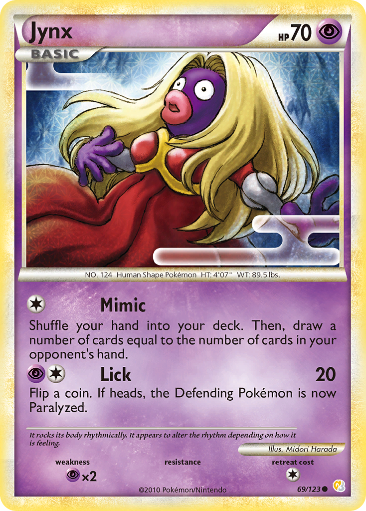 Jynx (69/123) [HeartGold &amp; SoulSilver : Ensemble de base] 