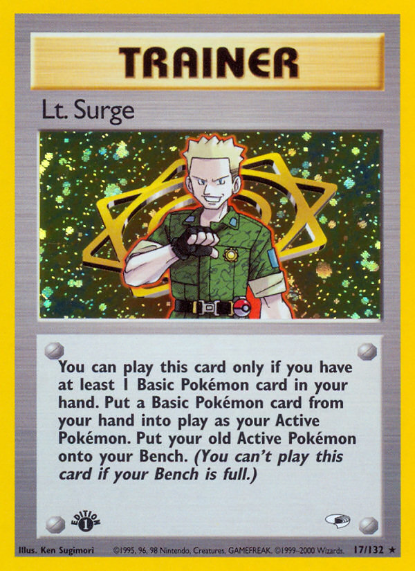 Lieutenant Surge (17/132) [Gym Heroes 1ère édition] 