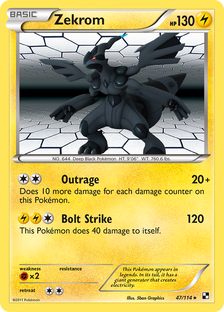 Zekrom (47/114) [Noir et blanc : Ensemble de base] 