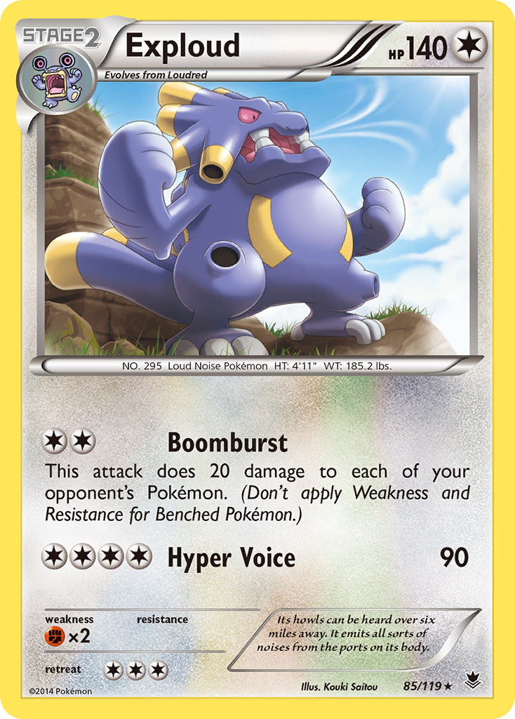 Exploud (85/119) [XY : Forces fantômes] 