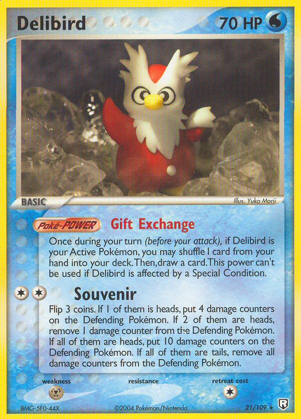 Delibird (21/109) [EX: Team Rocket Returns][Yuka Morii]