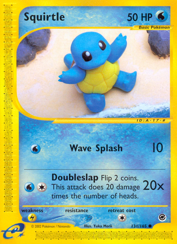 Squirtle (131/165) [Expedition: Base Set][Yuka Morii]