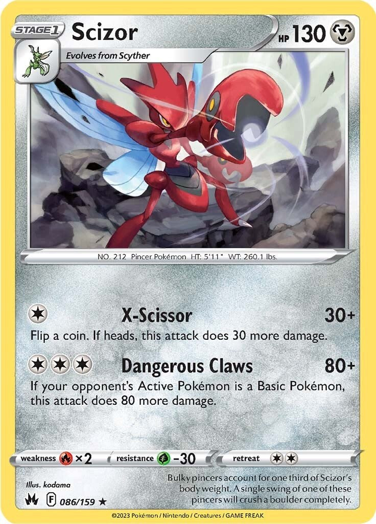 Scizor (086/159) [Épée et Bouclier : Zénith de la Couronne] 