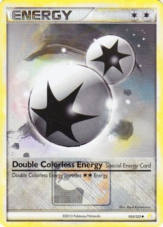 Double énergie incolore (103/123) (promotion de la ligue) [HeartGold &amp; SoulSilver : ensemble de base] 