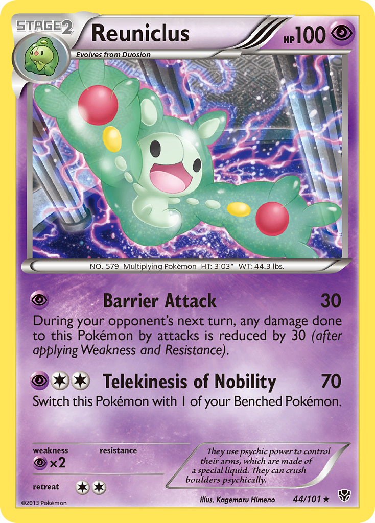 Reuniclus (44/101) [Noir &amp; Blanc : Explosion de plasma] 