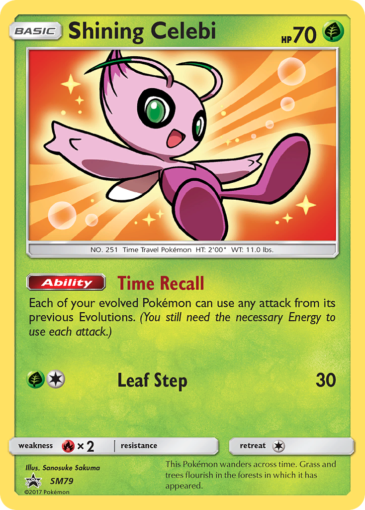 Shining Celebi (SM79) [Promotions Soleil et Lune : Étoile noire] 
