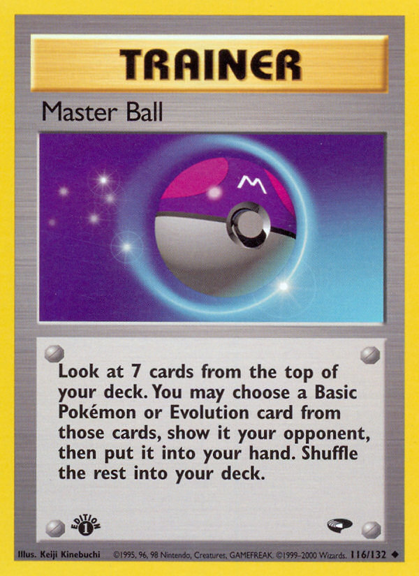 Master Ball (116/132) [Gym Challenge 1ère édition] 