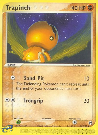 Trapinch (82/100) [EX : Tempête de sable] 