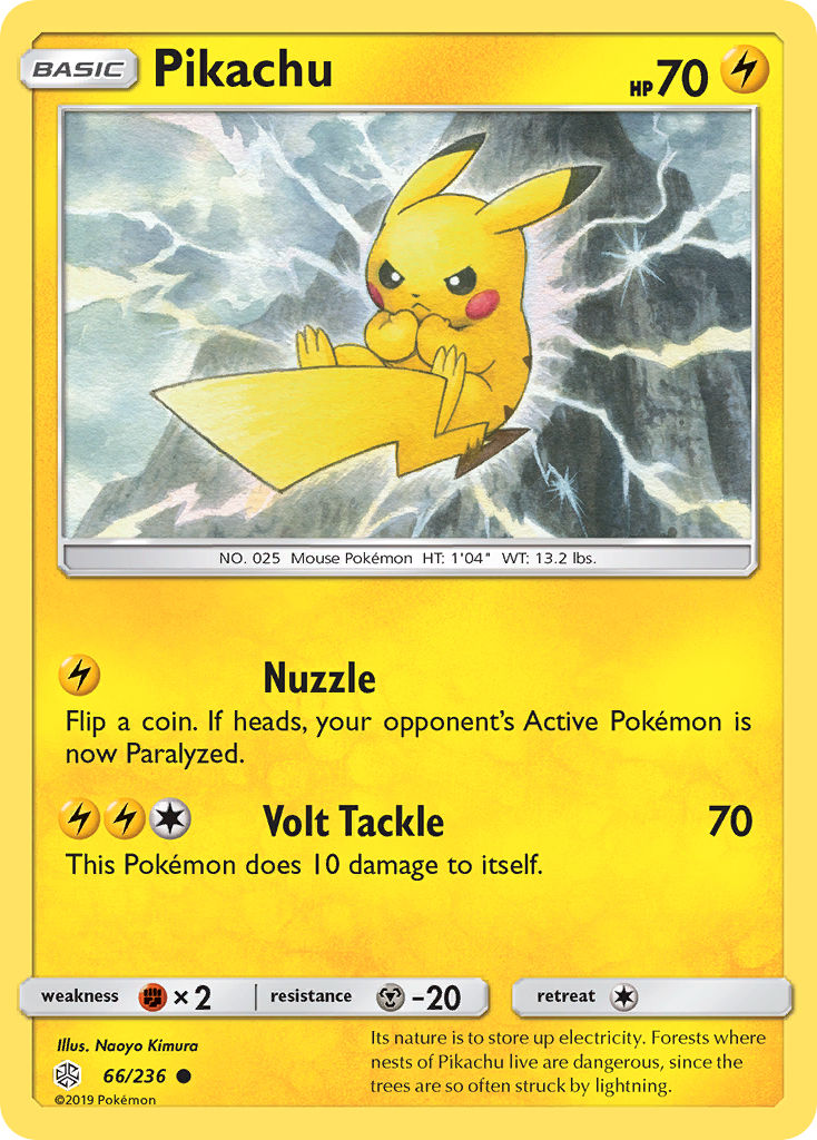 Pikachu (66/236) [Soleil et Lune : Éclipse cosmique] 