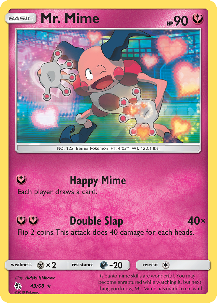 M. Mime (43/68) [Sun &amp; Moon: Hidden Fates] 