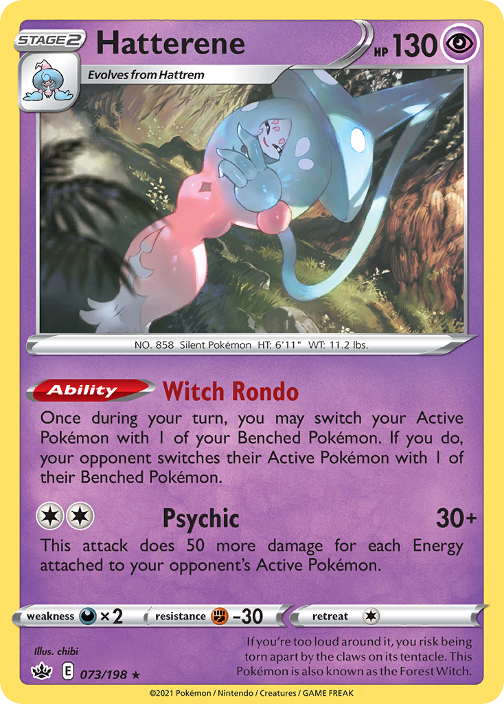 Hatterene (073/198) (Thème Deck Exclusif) [Épée et Bouclier : Règne Chilling] 