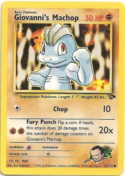 Giovanni's Machop (72/132) [Défi Gym] 